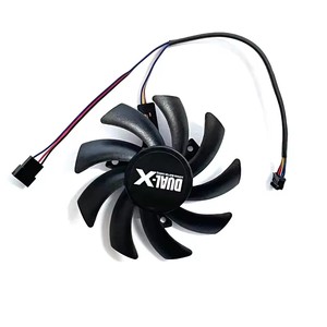 หม้อน้ำ RX580 0.45A FD7010H12S FDC10H12S9-C 4PIN 85มม. DC 12V สำหรับ XFX R9 390/390X <span class=keywords><strong>8G</strong></span> <span class=keywords><strong>RX570</strong></span> RX470 RX580พัดลมการ์ดจอ RS - Product Image 2