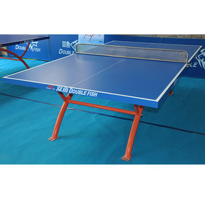 Table de ping-pong d'extérieur Double Fish 318B, plateau de 18 mm, résistant aux intempéries, équipement de fitness - Product Image 2