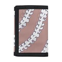 Dompet Lipat Tiga Poliester Kustom Pribadi Motif Bunga Puakenikeni Harga Grosir Murah Dompet Fashion