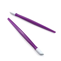 Outils d'art des ongles en plastique réutilisables WINMORE, stylo presse-autocollants multifonctionnel, dissolvant de cuticules, bâton de gaufrage en caoutchouc