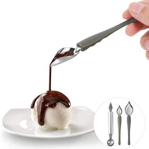 <span class=keywords><strong>Cucchiaio</strong></span> da pittura con salsa a matita per Chef cucina in acciaio inossidabile ristorante cibo occidentale che cuoce decorazioni per Dessert - Product Image 5