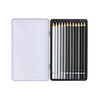 Ensemble de crayons à dessin FLOWood Artist, 12 grades HB 2B 6B, crayons graphite pour le dessin scolaire, le croquis, le portrait, la création artistique