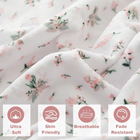Couverture en flanelle imprimée pour lit, canapé, salon, légère, en polaire, chaude, super douce, confortable, pour l'automne, l'hiver, toutes saisons
