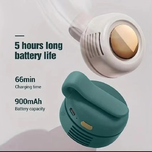 พัดลมมินิแบบหนีบไร้ใบพัดแบบชาร์จ USB ได้ 3 ระดับความเร็ว 360 °   พัดลมระบายความร้อนแบบพกพาที่สามารถปรับได้และเงียบสำหรับการตั้งแคมป์กลางแจ้ง - Product Image 3