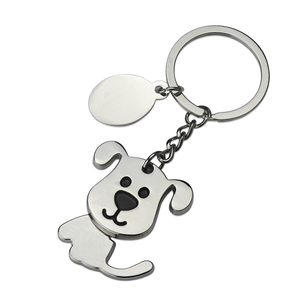 En gros, Porte-clés créatif en métal en forme de chiot de dessin animé à tête oscillante, Pendentif, Ornement de voiture, Cadeau - Product Image 1