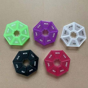 Hộp Đựng Thuốc Bán Sỉ Moq Thấp Hộp Thuốc 7 Ngày Hộp Đựng Thuốc Tròn 7 Ngày Dễ Thương Bằng Nhựa - Product Image 1