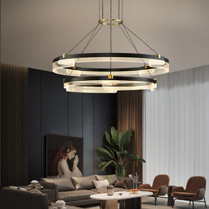 Modern Minimalist LED Pendant <b>Lights</b> for Living Room <b>Dining</b> Room Elegant Nordic Style Luxury Circular <b>Light</b> Fixtures Creative - Product Image 3