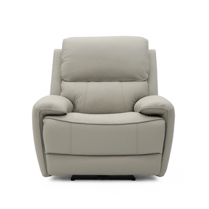 סט ספות ריקליינר חשמליות מעור מודרני של Geeksofa, 3+2+1, עם שולחן מתקפל לסלון - Product Image 5