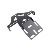 Support de plaque d'immatriculation arrière universel pour moto, multifonction, réglable, avec lampe LED