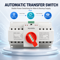 MythEle ATS 2P 4P 125A 230V 380V Micro-interrupteur automatique (CB) (PC) Commutateur de transfert automatique double alimentation