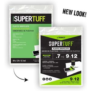 ผ้าคลุมพลาสติก SuperTuff ขนาด 9x12 ฟุต หนา 0.7 มิล น้ำหนักเบา สำหรับป้องกันสี - Product Image 2