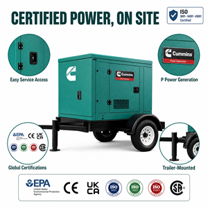 Groupe électrogène diesel Cummins UK Perkins 50kva 80kva 100kva 125kva 150kva 200kva 50kw 100kw 200kw - Product Image 5