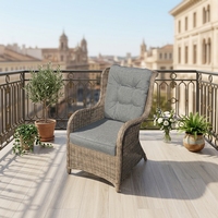Ensemble de canapés de jardin personnalisés GSD, meubles de loisirs de style européen de luxe, ensemble de canapés de piscine avec ottoman
