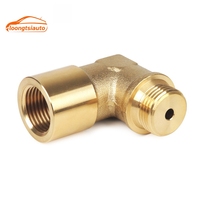 Nouvel adaptateur universel coudé à 90 degrés en laiton pour capteur d'oxygène M18*1.5 avec filetage