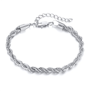 Trendy Vintage <b>Bracelet</b> Stainless Steel Gold Rope Chain <b>Bracelet</b> for Women - Product Image 2