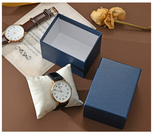 Boîte de montre de couverture de ciel et de terre de haute qualité, emballage en papier Imitation cuir galets, boîte-cadeau pouvant être estampillée à chaud avec LOGO - Product Image 5