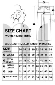 JEANS LUXE À JAMBE LARGE Denim extensible brodé Tissu écologique durable Marron Tailles 26-40 Osca International - Product Image 6