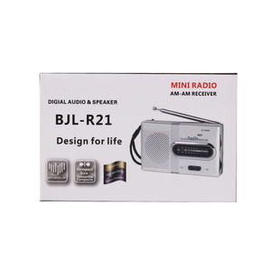 Haut-parleur intégré de radio AM/FM de poche portable et prise d'écouteurs standard, lecteur de musique universel mondial avec antenne télescopique - Product Image 6