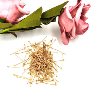 Stainless Steel Ball Needles 0.6mm Diameter 20 30 40mm Length Jewelry Making Beading <b>Pins</b> Round Smooth Shape Yiwu Origin - Product Image 4