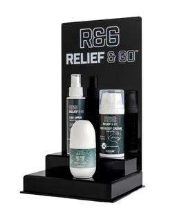 ที่กำหนดเองหน่วยแสดงผลเครื่องสำอางสก์ท็อปอะคริลิ BB แสดงครีมที่มีผู้ถือโปสเตอร์ยืนแสดงเครื่องสำอาง - Product Image 1