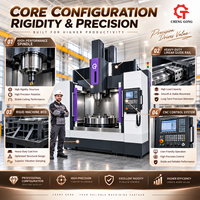 Machine de tournage et d'alésage verticale CNC à double colonne avec table rotative, machine de découpe de métaux à broche, tour vertical CNC US EU