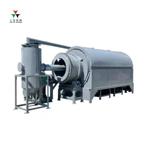 High Efficiency industrial refuse domestic waste sawdust rotary type RDF carbonization furnace price home heating for sale