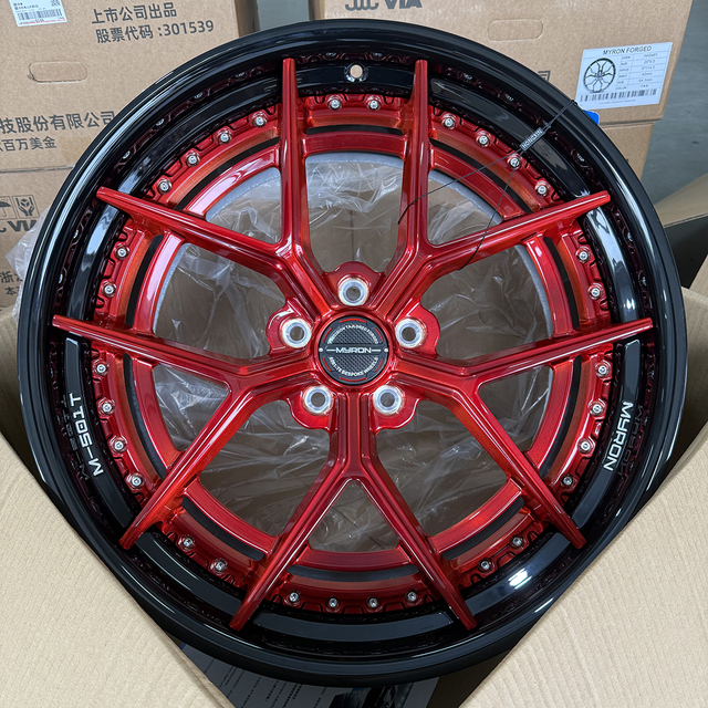 High-End New Two-Piece Forged Aluminium Alloy Car Wheels 18-23 Inches 20mm ET Various PCDs (5*108/112/114.3/120)