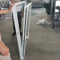 Fenêtres à triple vitrage en PVC UPVC avec verre teinté gris inclinable et tournant l'Allemagne