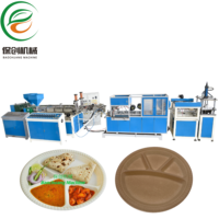 Vente directe d'usine, machine de thermoformage écologique à haute économie d'énergie pour les plats jetables à emporter, compartiments alimentaires, assiettes rondes