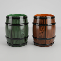 Verre à shot en plastique de 25 ml et 50 ml, motif grain de bois, design unique, pour whisky irlandais