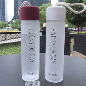 High Quality Travel Gym Office Girl Water Bottle Eco Friendly Glass Bottle For Water