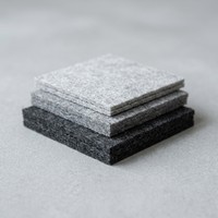 Tissu non tissé 100 % polyester ignifuge, aiguilleté, résistant à l'abrasion et à l'huile, tailles personnalisées disponibles