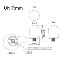 Antenne GNSS à hélice de petite taille haute précision L1/L2/L5 + bande L, antenne de suivi GPS à réglage précis, petite antenne de positionnement