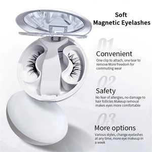 <span class=keywords><strong>Cils</strong></span> magnétiques quantiques réutilisables de haute qualité à marque privée avec étui applicateur et miroir, <span class=keywords><strong>cils</strong></span> magnétiques doux - Product Image 4
