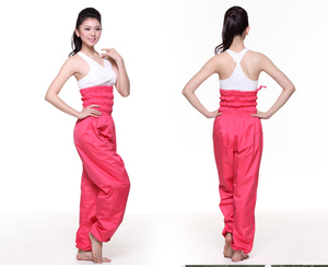 Pantalones de entrenamiento de baile de <span class=keywords><strong>Ballet</strong></span> de nuevo diseño, pantalones deportivos de <span class=keywords><strong>calentamiento</strong></span> para adultos, pantalones de cintura alta, pantalones de chándal de baile Hip Hop - Product Image 2