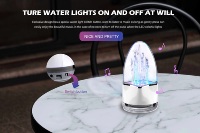 Vente chaude Smart Water Dancing avec Musique Rythme Haut-Parleur Mate intelligent Affichage Lampe Aimant Liquide Bureau Décor Cadeaux
