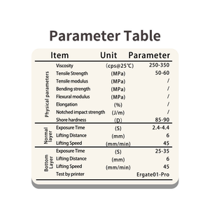 Resina Dental 3D Modelo Estándar 405nm 1KG para HeyGears, Resina para Modelo Dental de Alta Precisión Resistente al Calor - Product Image 6