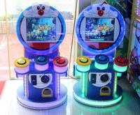 Bouton rond 100mm personnalisé avec surface convexe grande console de jeu avec bouton lumineux interrupteur à bouton de réinitialisation automatique