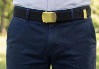 Ceintures en toile, ceinture en toile de style tendance avec boucle et embout en fer, 54 pouces de long |   Ajustable et adaptable à de nombreuses couleurs
