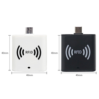 Minilector portátil tipo C de 860-960Mhz, lector RFID OTG para Control de acceso