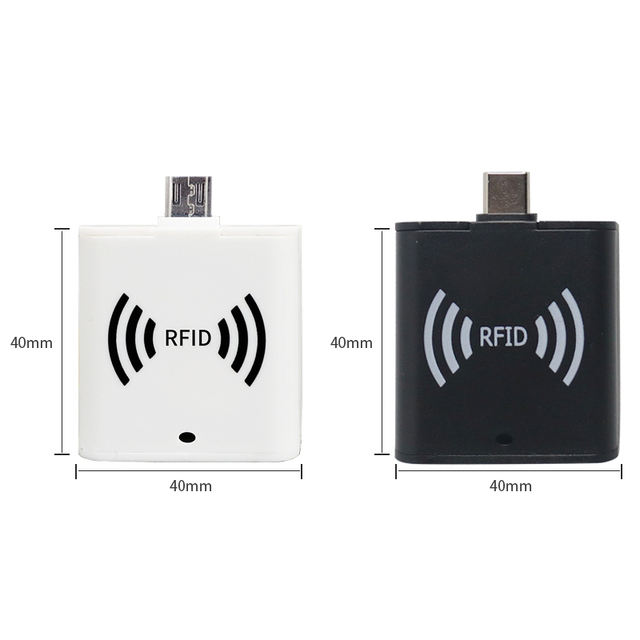 860-960Mhz Portable Mini Handheld Reader Type-C Interface OTG RFID Reader for Access Control