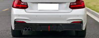 Diffuseur arrière avec éclairage LED pour BMW F22 F23 MP, lèvre de diffuseur de pare-chocs arrière avec lumière