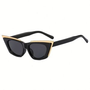 Gafas de Sol Personalizadas con Logotipo, Estilo Vintage 2025, Montura Pequeña de Aleación para Hombre, Protección UV400, Color Caramelo, Gafas de Sol de Ojo de Gato para Mujer - Product Image 5