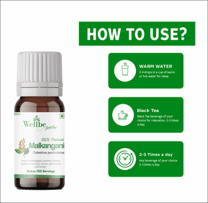 Botellas con gotero de 30 ml |   Gotas de Extracto de MALKANGANI | Celastrus paniculatus |   Mejora de la memoria, salud cerebral, función cognitiva - Product Image 6