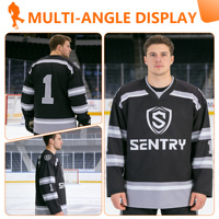 Jersey de Hockey Personalizado con Bordado, Logotipo del Equipo, Transpirable, de Secado Rápido, Uniforme Sublimado, Alta Resistencia al Desgaste