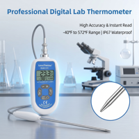 Thermomètre électronique de laboratoire pour sols et grains, sonde longue IP68, modèle LDT-3305