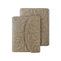 Carnet à feuilles mobiles A5 en cuir PU brodé, bloc-notes professionnel détachable, classeur à 6 anneaux