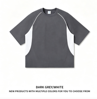 Kaos Lengan Pendek Pria Model Mesh Outdoor Color-blocking, Kaos Pria Eropa dan Amerika yang Bernapas dan Sejuk