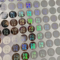 Étiquettes autocollantes holographiques personnalisées 2D/3D en PET imperméable pour l'emballage, modèle Praise-E P57