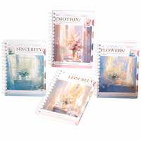 Cuaderno Espiral Depai A5-2020 con Separadores de Temas, 124 Hojas, Papel Rayado de 80g, Cubierta de Papel Blanco, Diseños Estéticos, para Estudiantes y Oficina